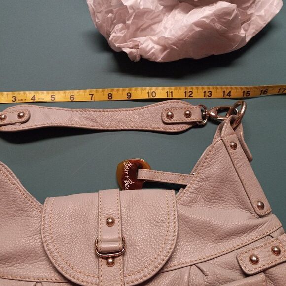 Barr & Barr New York  Light Blue Leather Silver tone Metal Shoulder bag - Picture 9 of 10